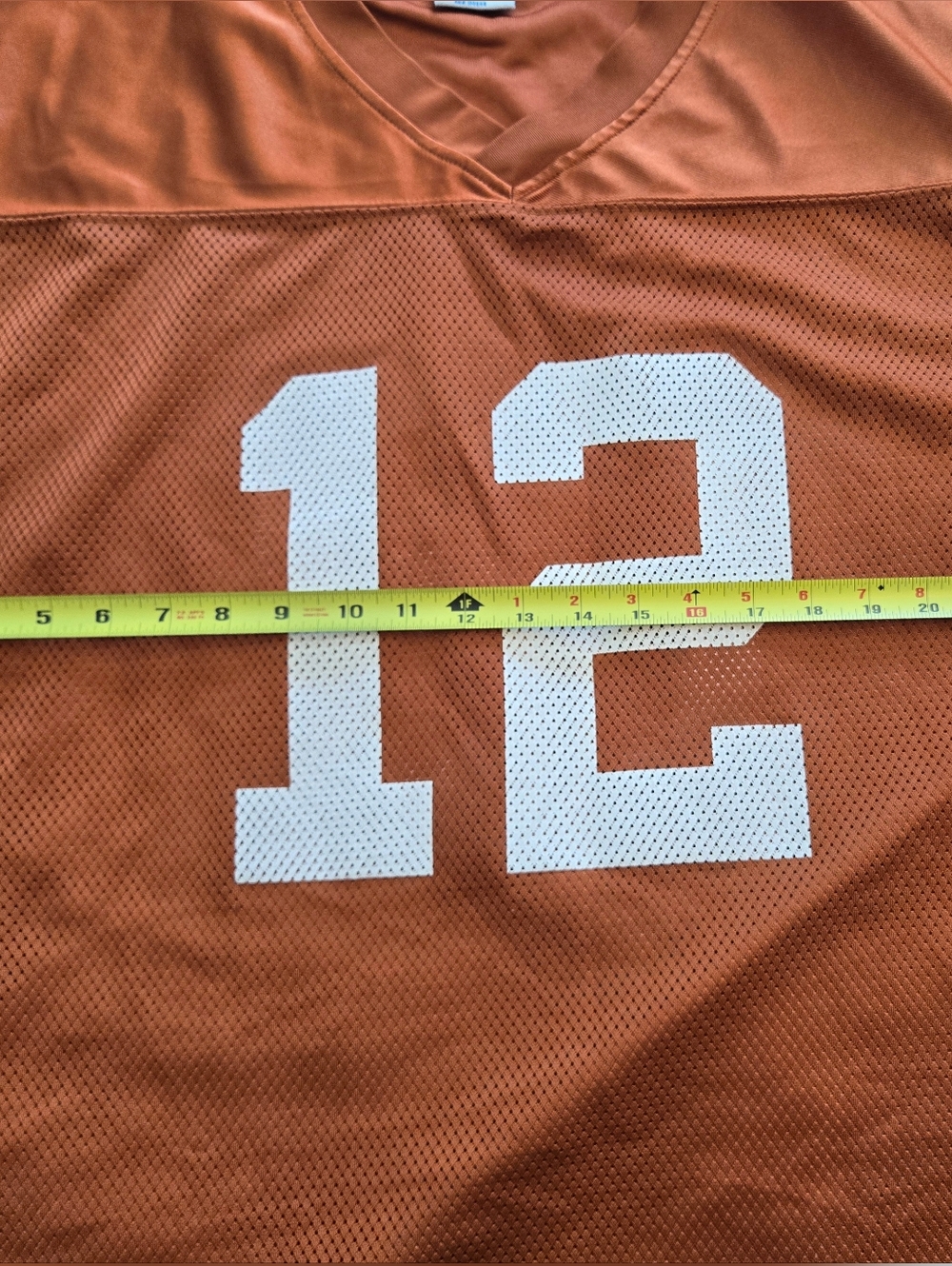 NCAA Texas Longhorn Jersey Number 12 Men's XL - Picture 6 of 7